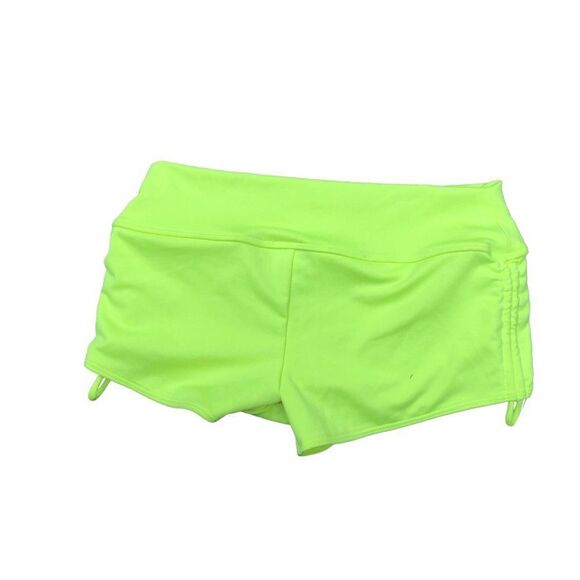 Brand New Pink By Victoria's Secret Neon Green Shorts Small - Picture 5 of 9